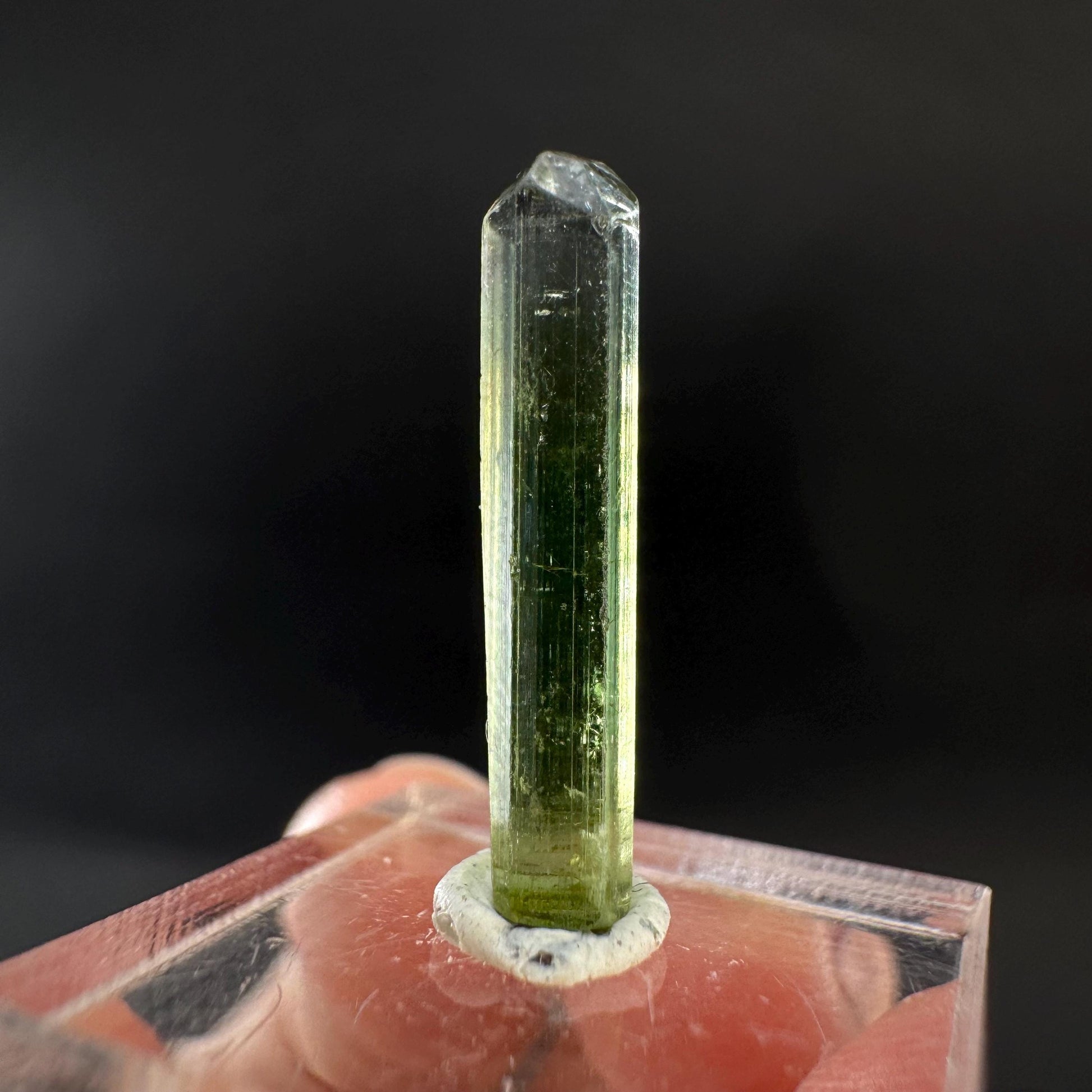 Elbaite Tourmaline | Green Crystal, mineral specimen from Paprok