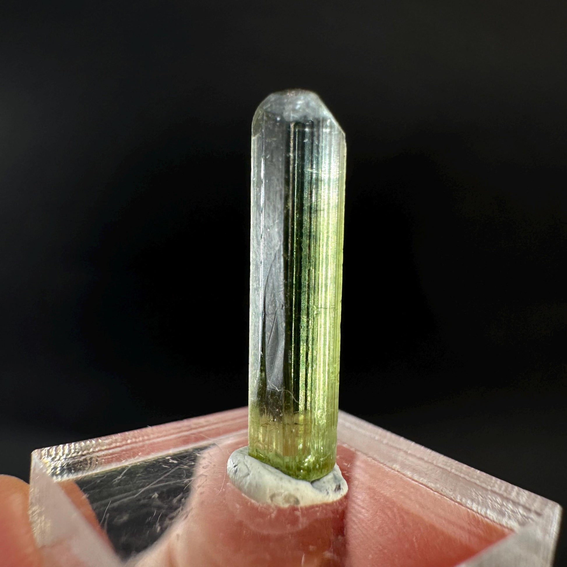 Elbaite Tourmaline | Green Crystal, mineral specimen from Paprok
