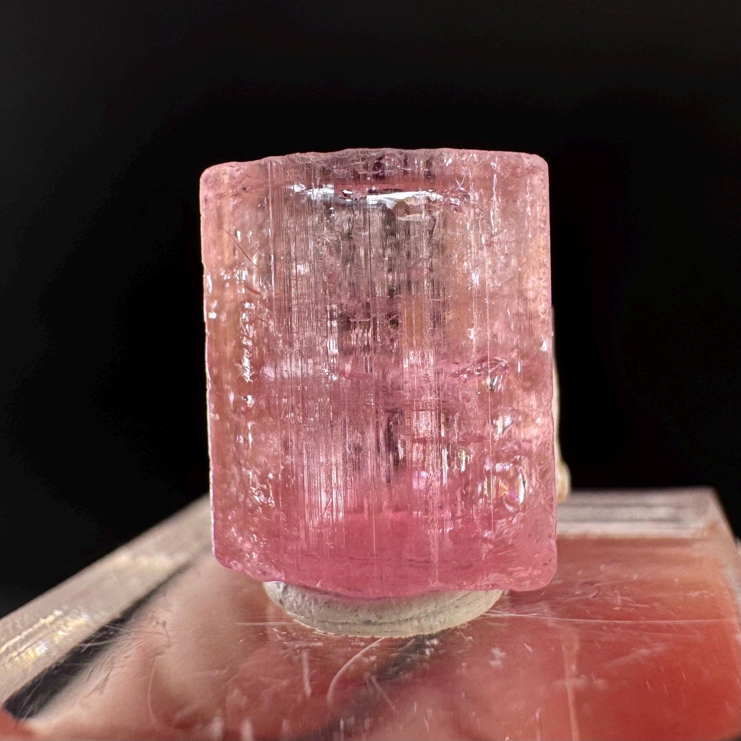 Elbaite Tourmaline | Pink Crystal, mineral specimen from Paprok