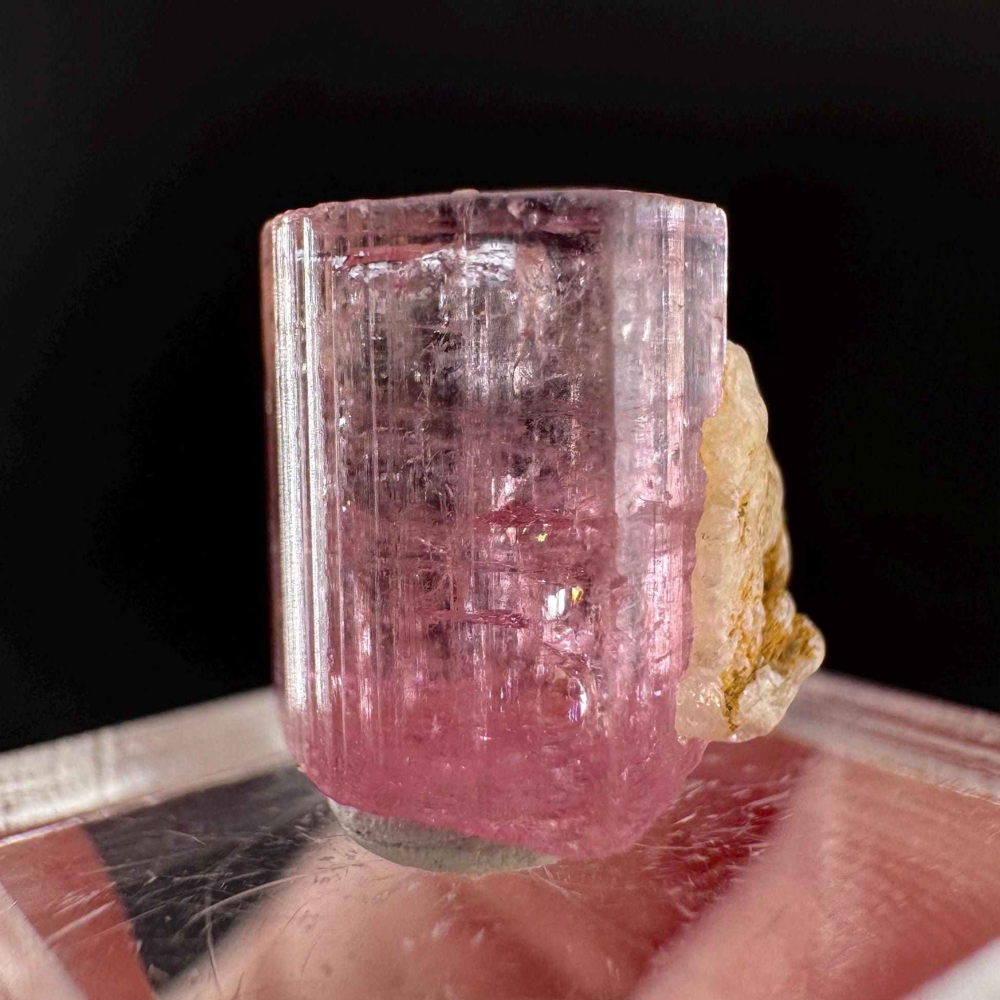 Elbaite Tourmaline | Pink Crystal, mineral specimen from Paprok