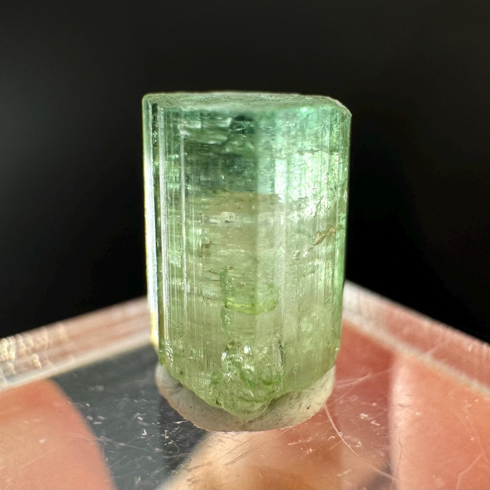 Elbaite Tourmaline | Green Crystal, mineral specimen from Paprok