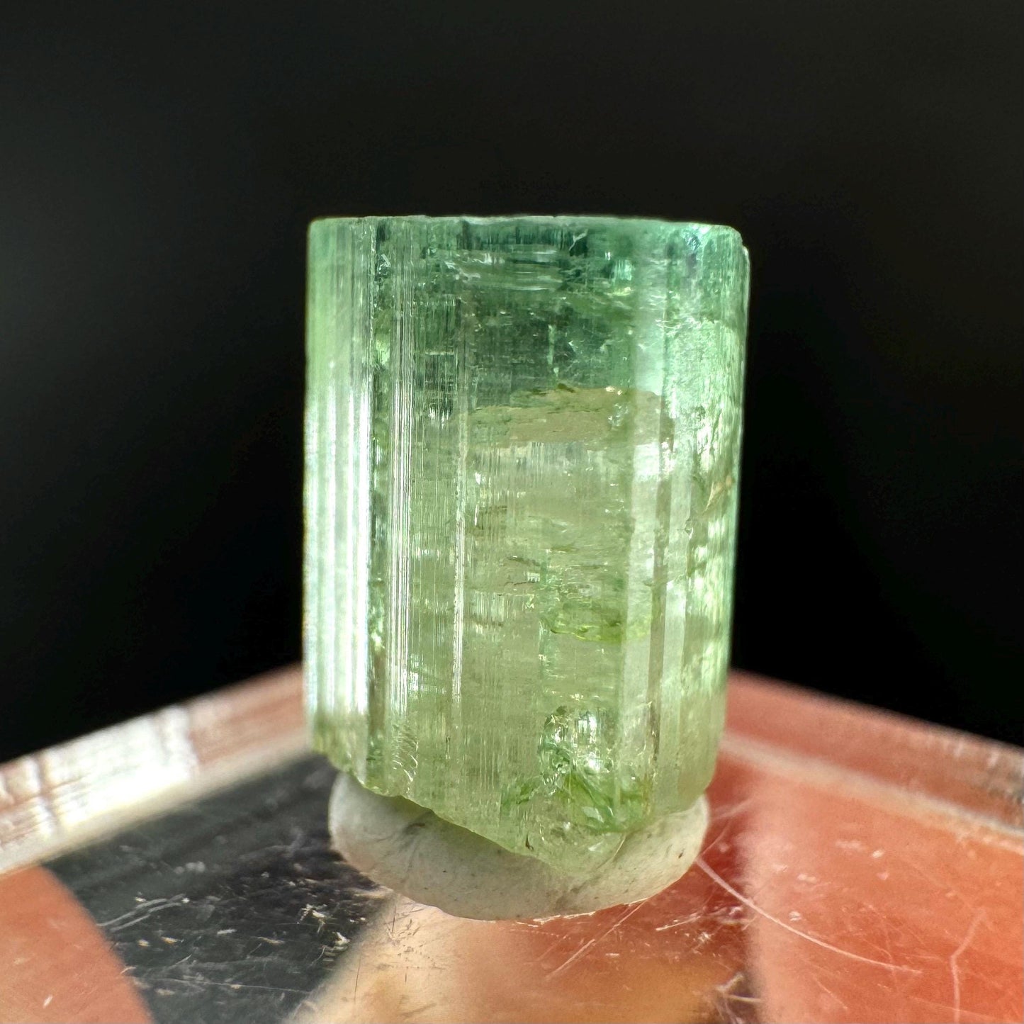 Elbaite Tourmaline | Green Crystal, mineral specimen from Paprok
