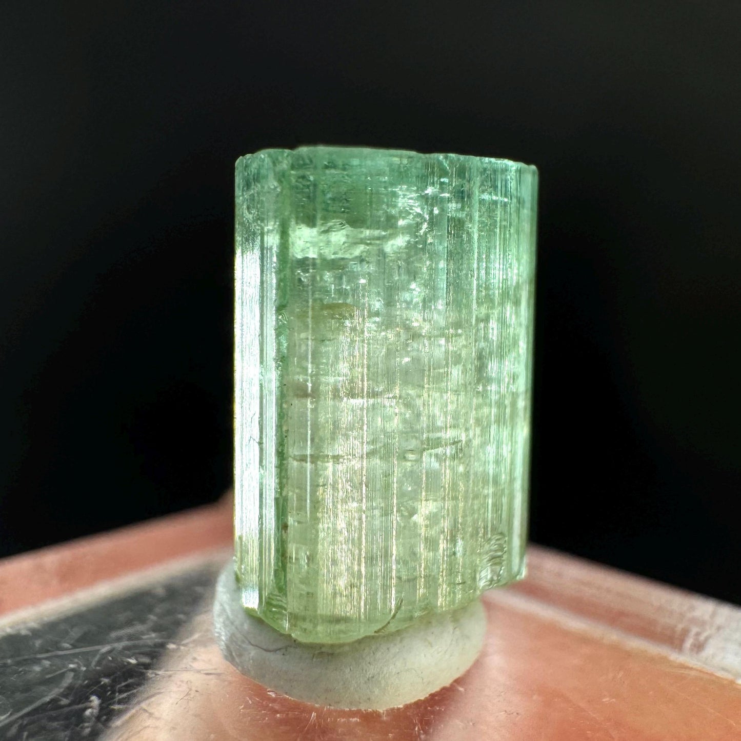 Elbaite Tourmaline | Green Crystal, mineral specimen from Paprok