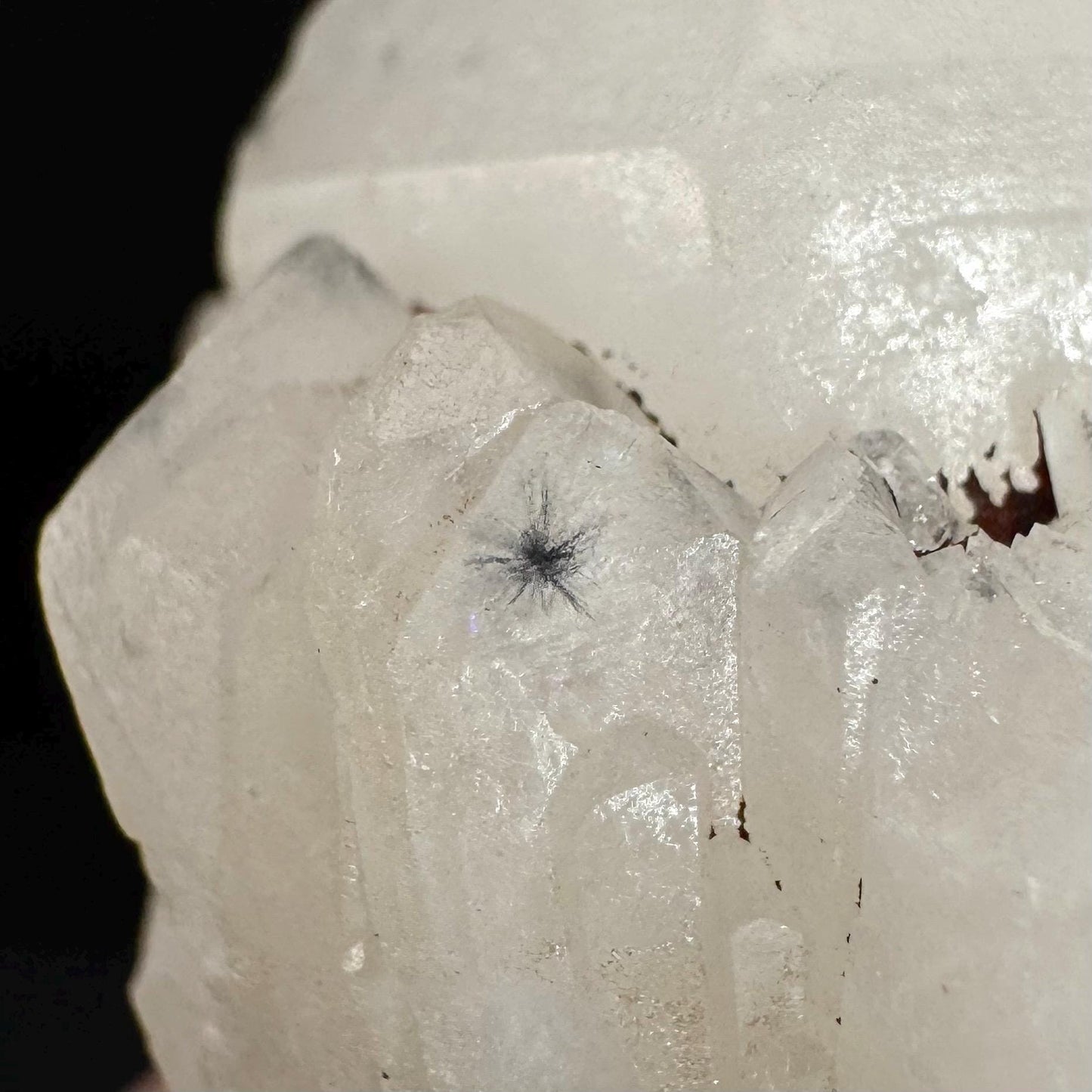 Hollandite Star Quartz | natural spider quartz crystal from Madagascar