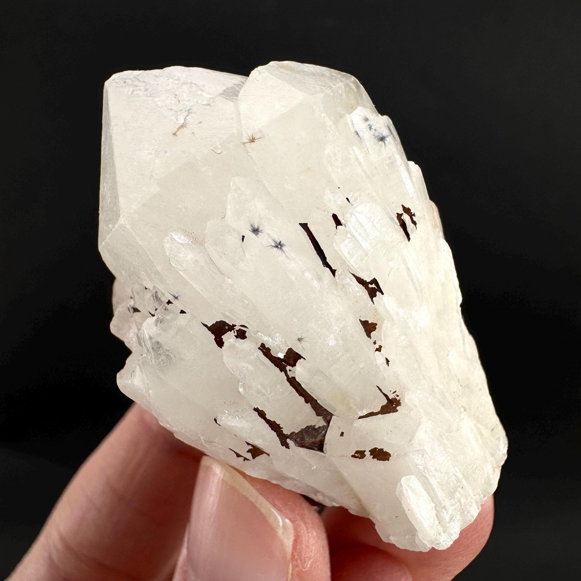 Hollandite Star Quartz | natural spider quartz crystal from Madagascar