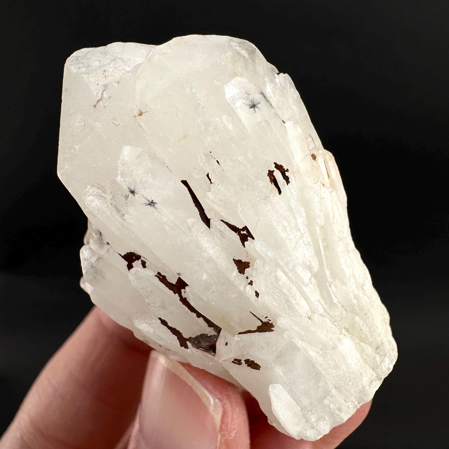 Hollandite Star Quartz | natural spider quartz crystal from Madagascar