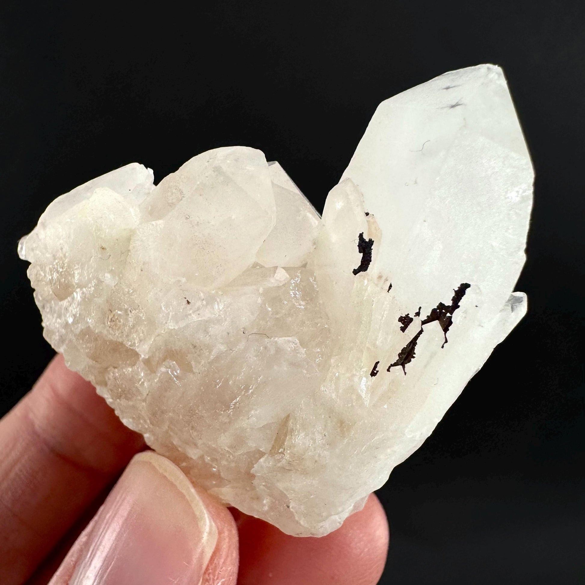 Hollandite Star Quartz | natural spider quartz crystal from Madagascar