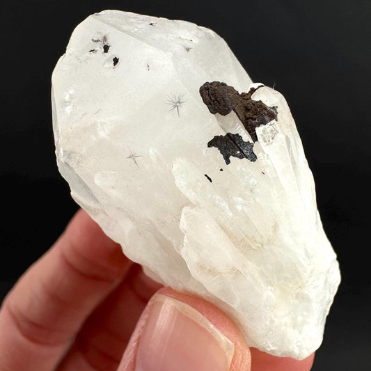 Hollandite Star Quartz | natural spider quartz crystal from Madagascar