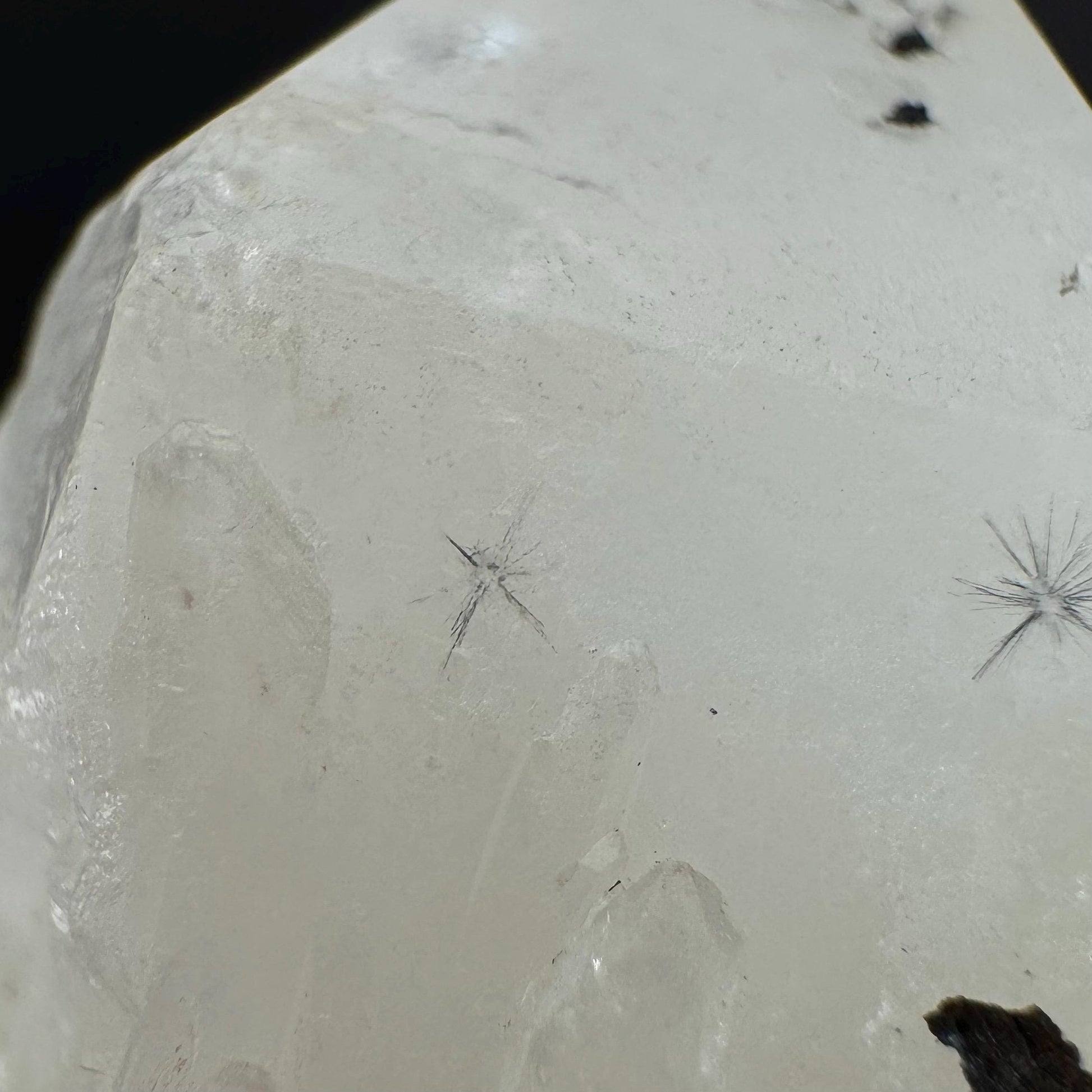 Hollandite Star Quartz | natural spider quartz crystal from Madagascar