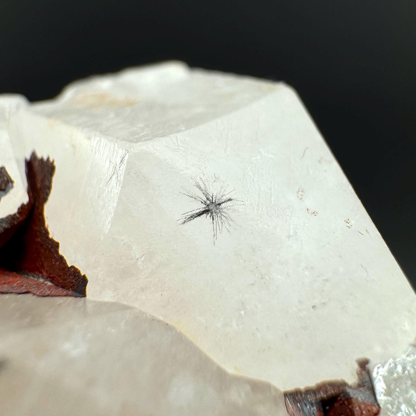 Hollandite Star Quartz | natural spider quartz crystal from Madagascar