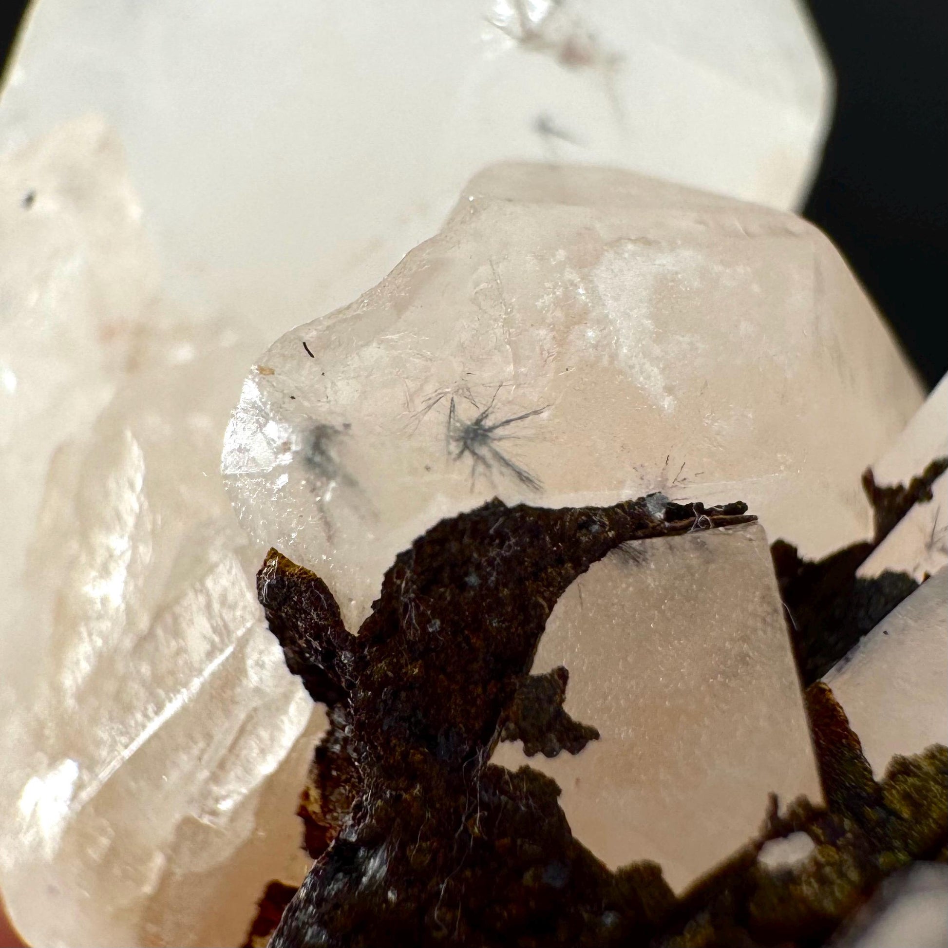 Hollandite Star Quartz | natural spider quartz crystal from Madagascar