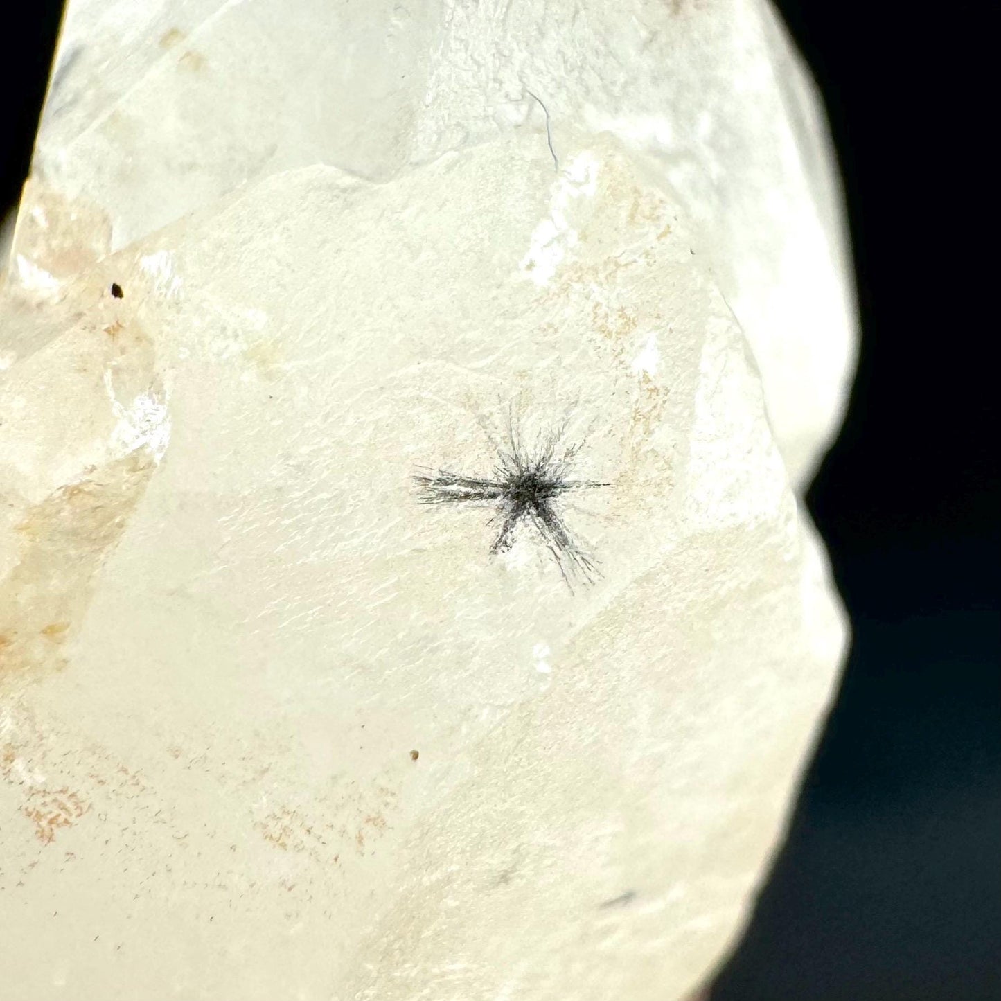 Hollandite Star Quartz | natural spider quartz crystal from Madagascar