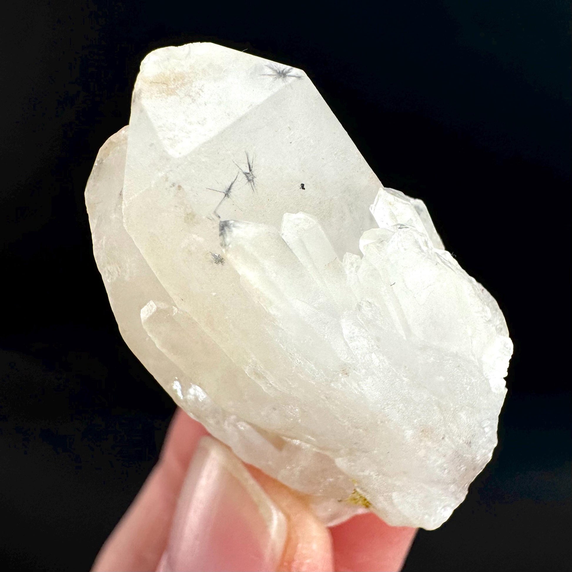 Hollandite Star Quartz | natural spider quartz crystal from Madagascar
