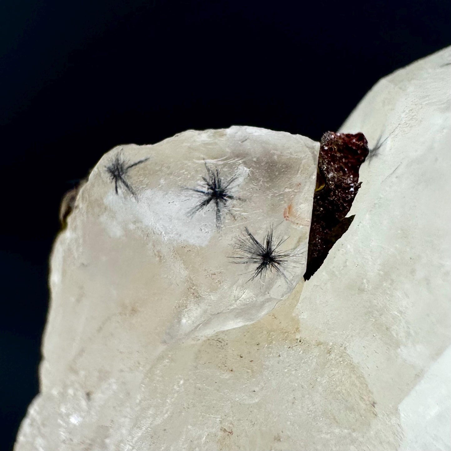 Hollandite Star Quartz | natural spider quartz crystal from Madagascar