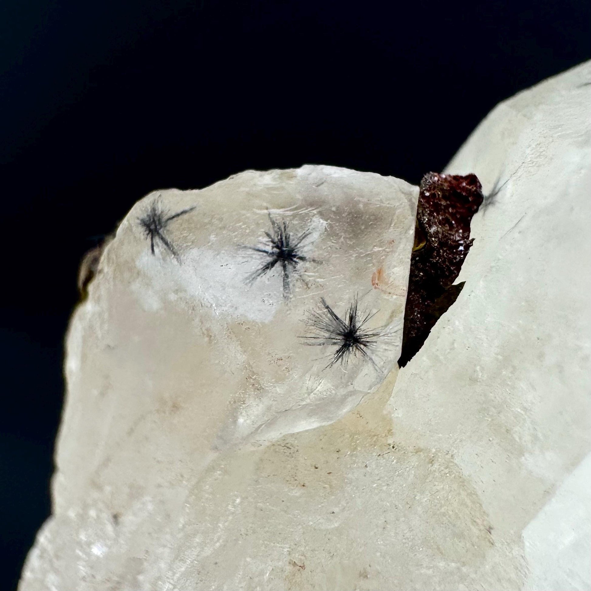 Hollandite Star Quartz | natural spider quartz crystal from Madagascar