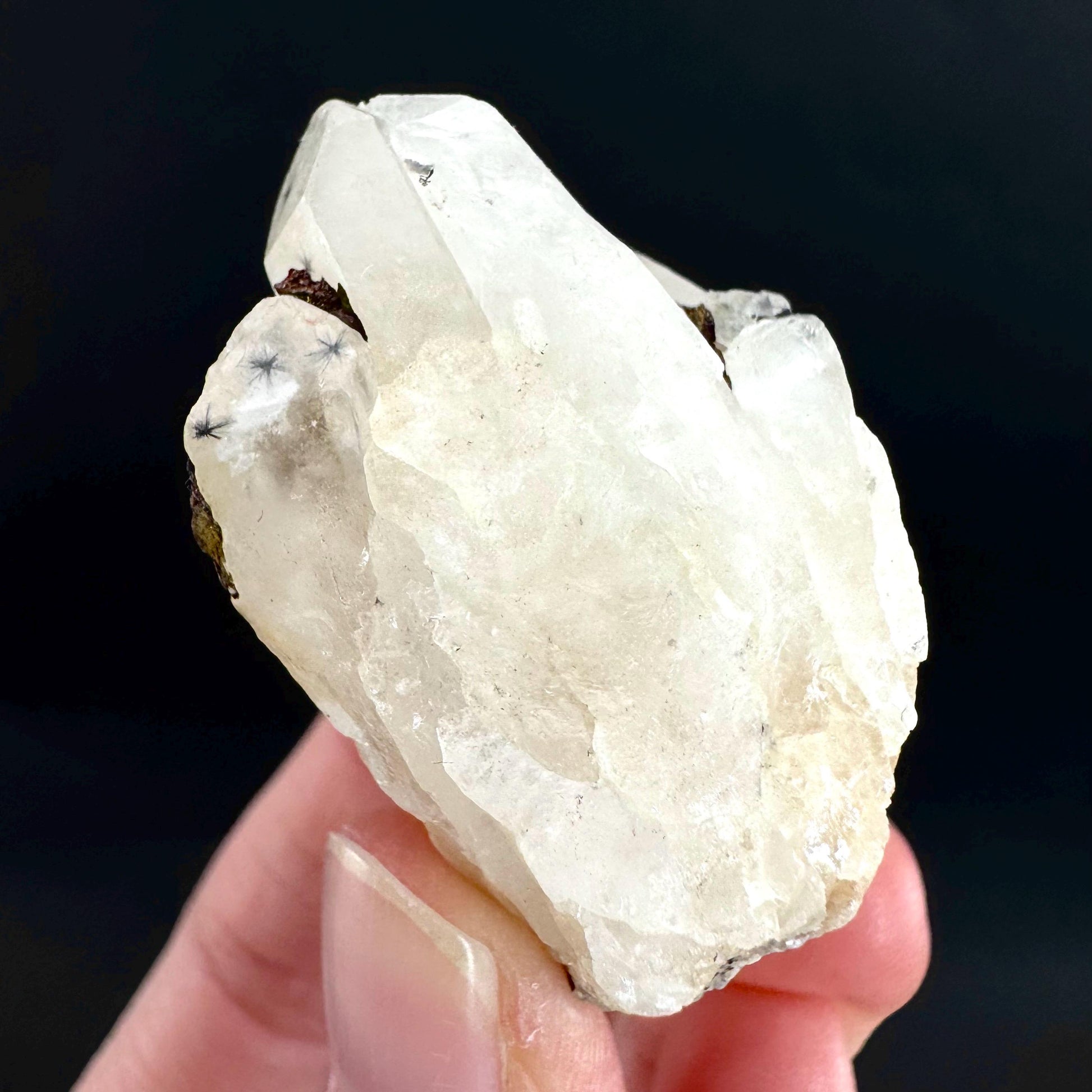 Hollandite Star Quartz | natural spider quartz crystal from Madagascar