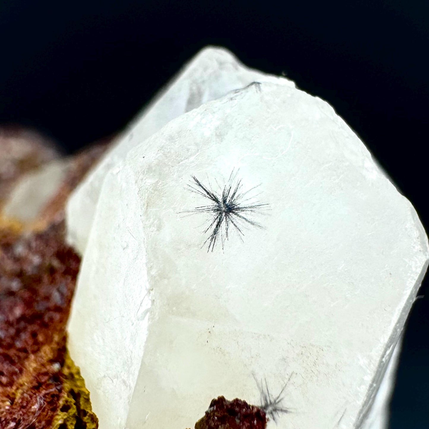 Hollandite Star Quartz | natural spider quartz crystal from Madagascar
