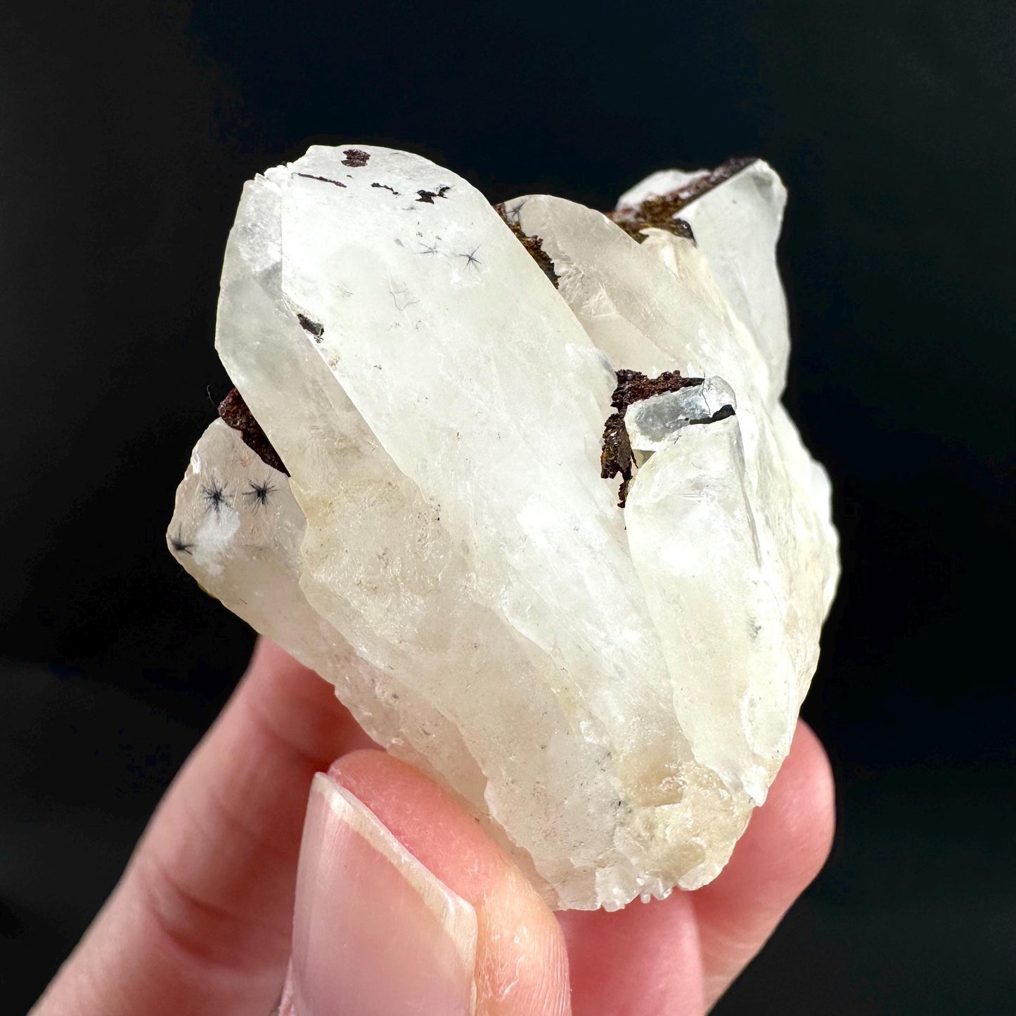 Hollandite Star Quartz | natural spider quartz crystal from Madagascar
