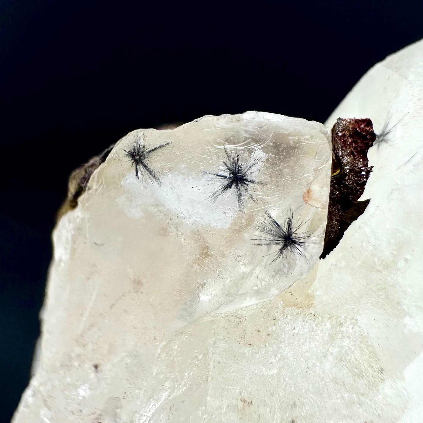 Hollandite Star Quartz | natural spider quartz crystal from Madagascar