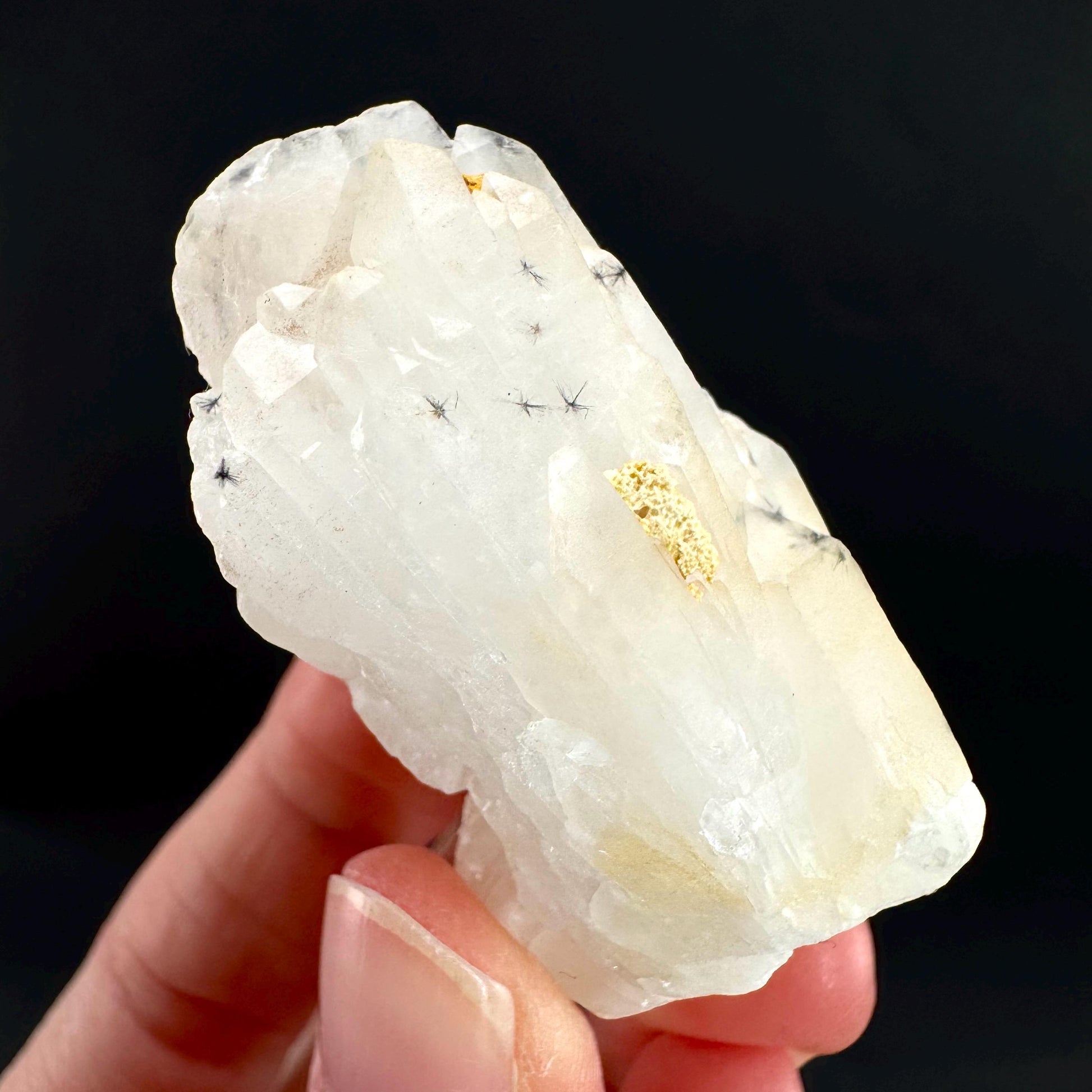 Hollandite Star Quartz | natural spider quartz crystal from Madagascar