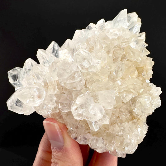 Ice Calcite | clear crystal cluster, raw natural mineral specimen