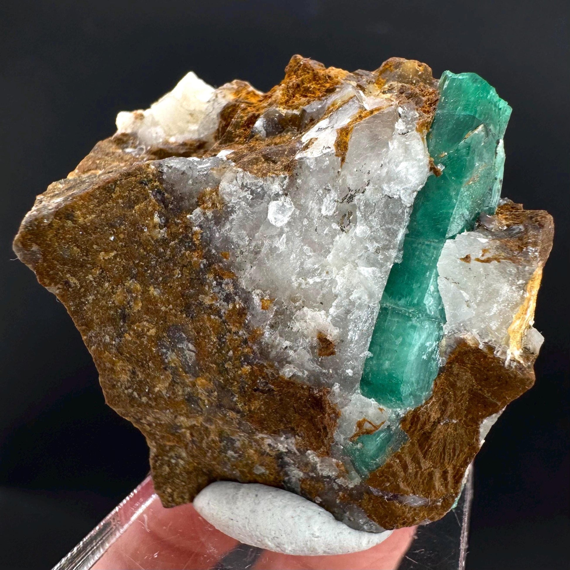 Emerald on Matrix | natural green crystal, mineral specimen from Pakistan
