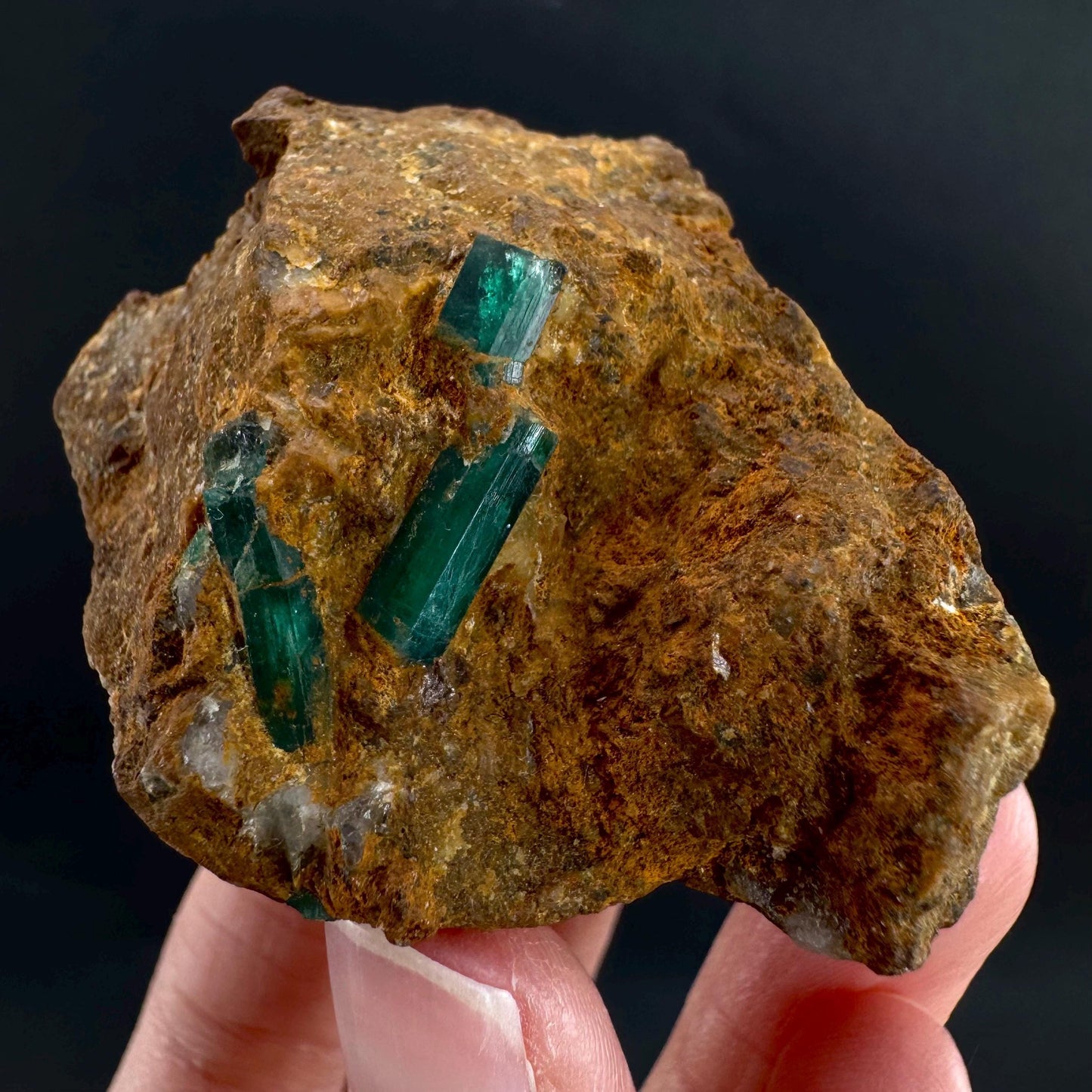 Emerald on Matrix | natural green crystal, mineral specimen from Pakistan