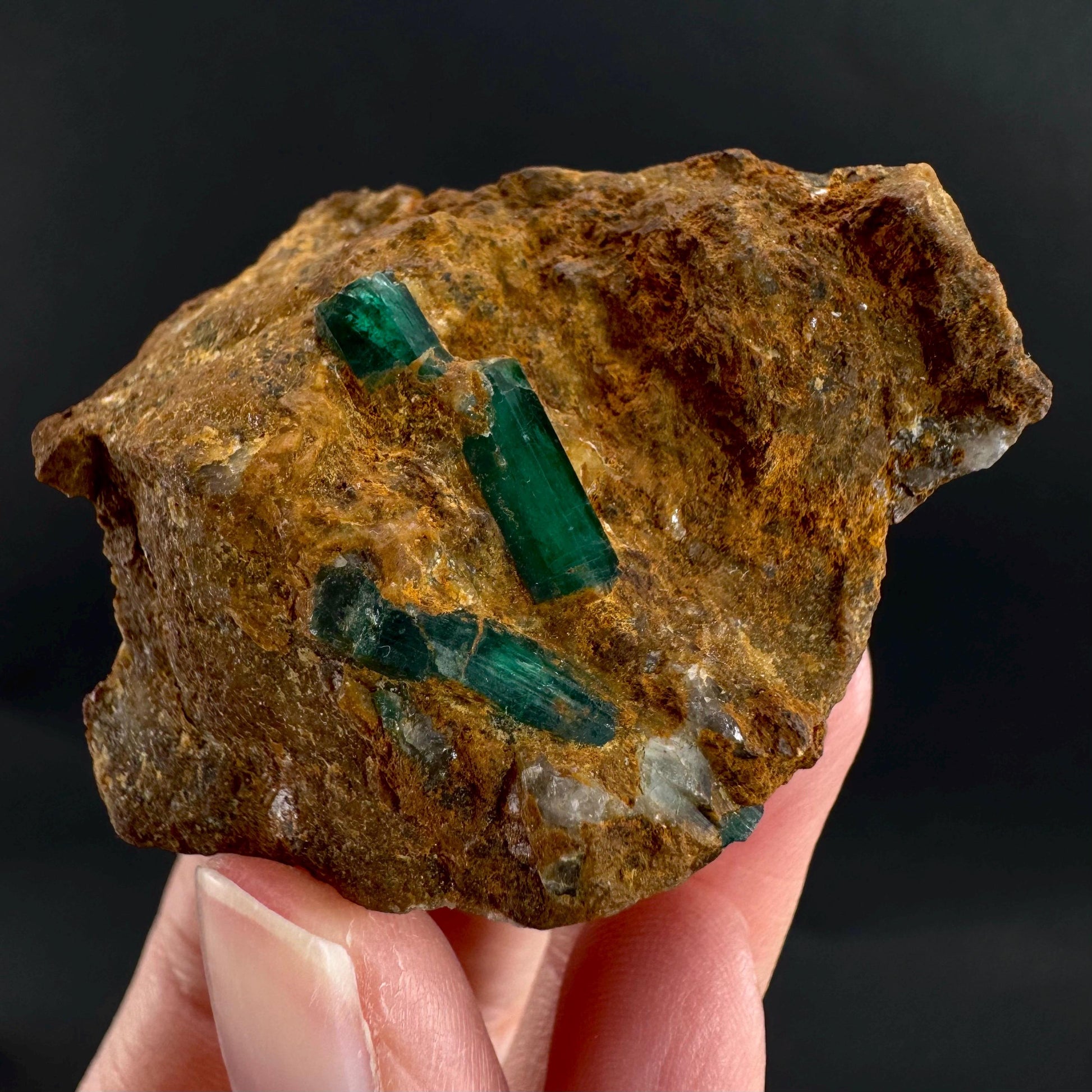 Emerald on Matrix | natural green crystal, mineral specimen from Pakistan