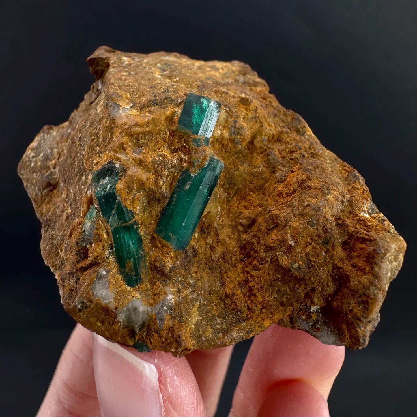 Emerald on Matrix | natural green crystal, mineral specimen from Pakistan