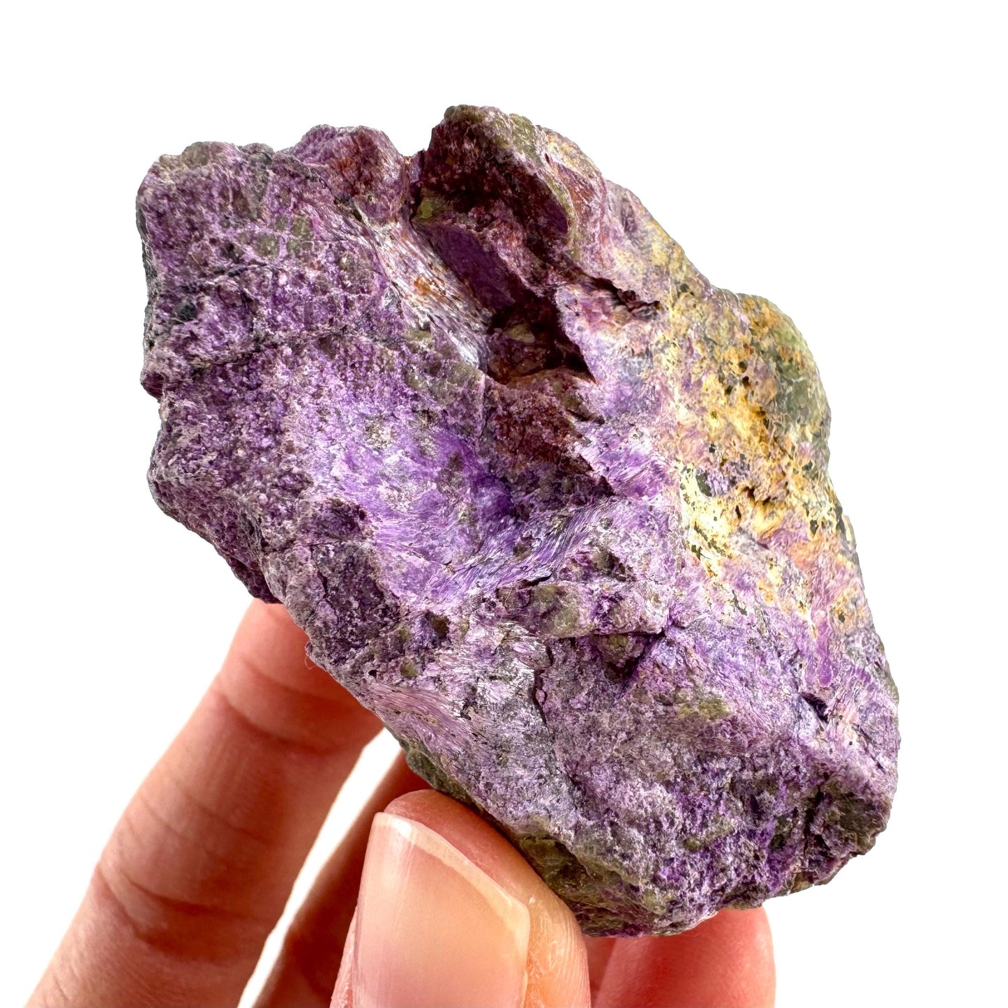 Stichtite | purple stichtite with serpentine, mineral specimen from South Africa