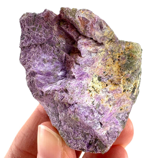 Stichtite | purple stichtite with serpentine, mineral specimen from South Africa