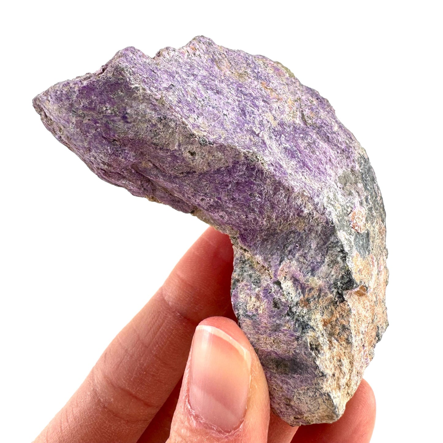 Stichtite | purple stichtite with serpentine, mineral specimen from South Africa