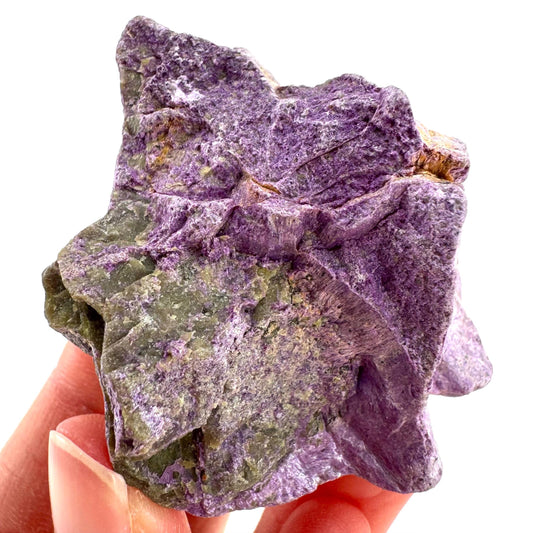 Stichtite | purple stichtite with serpentine, mineral specimen from South Africa