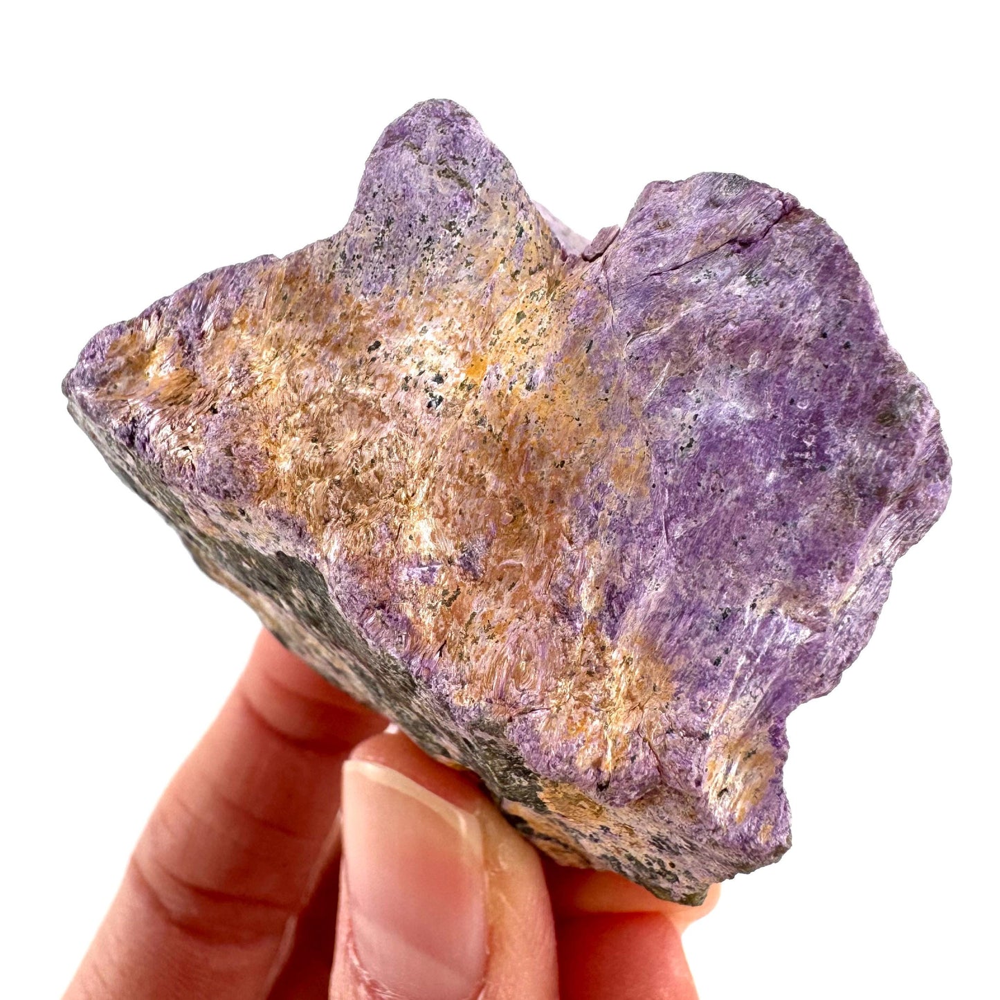 Stichtite | purple stichtite with serpentine, mineral specimen from South Africa
