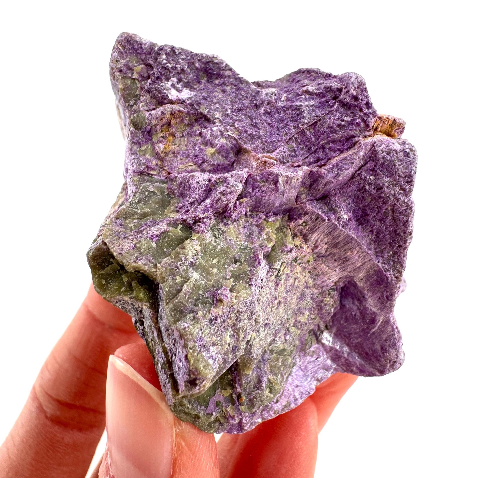 Stichtite | purple stichtite with serpentine, mineral specimen from South Africa