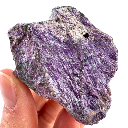Stichtite | purple stichtite with serpentine, mineral specimen from South Africa