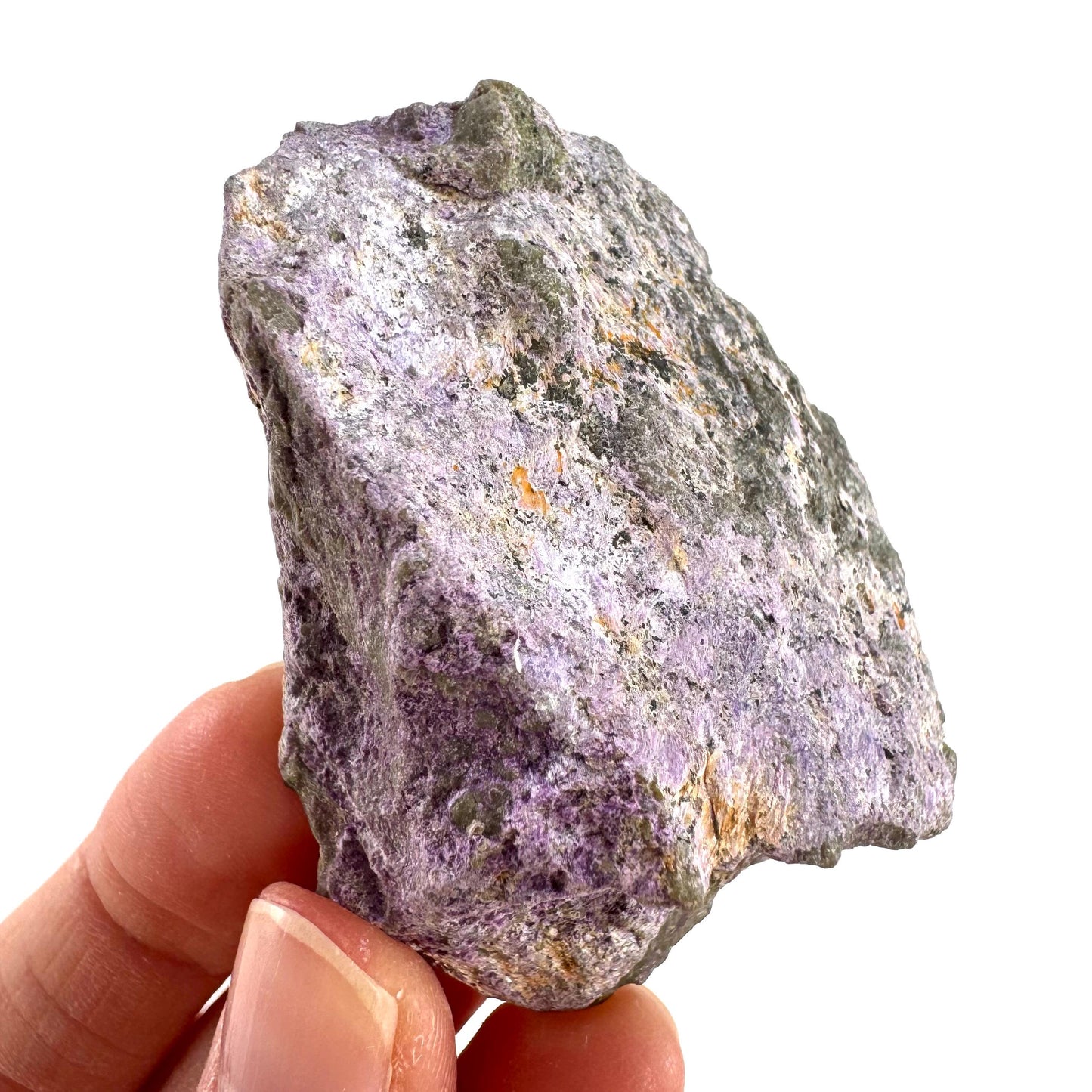 Stichtite | purple stichtite with serpentine, mineral specimen from South Africa