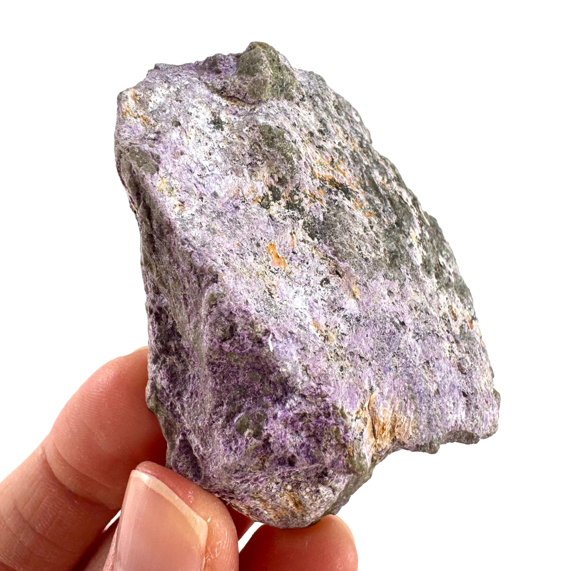 Stichtite | purple stichtite with serpentine, mineral specimen from South Africa