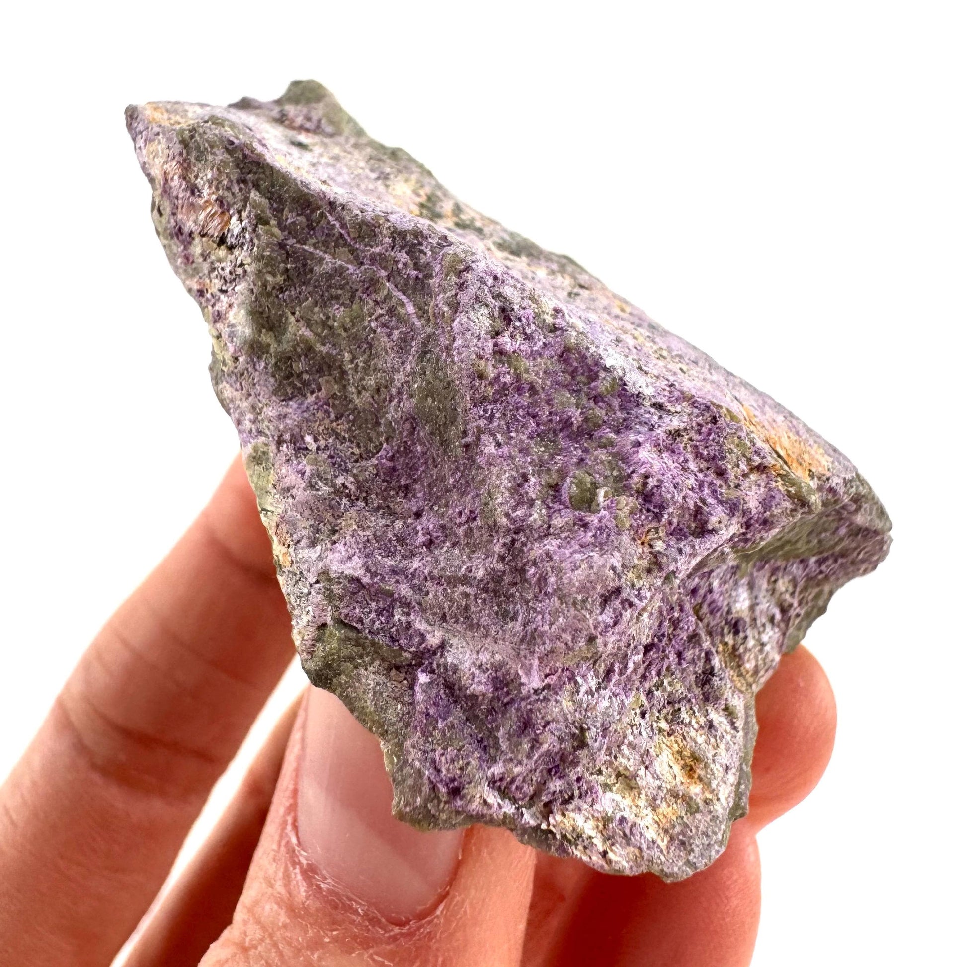 Stichtite | purple stichtite with serpentine, mineral specimen from South Africa