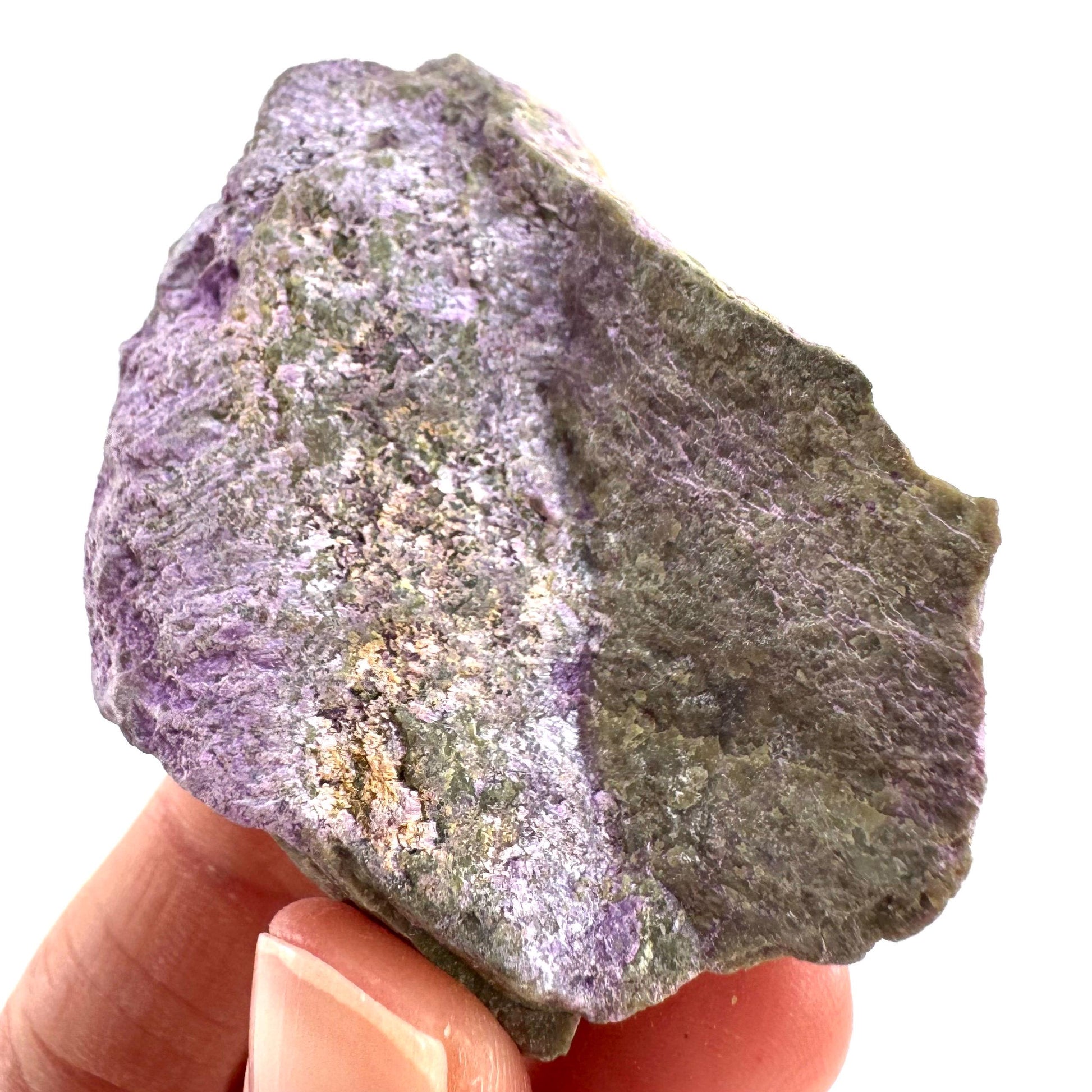 Stichtite | purple stichtite with serpentine, mineral specimen from South Africa