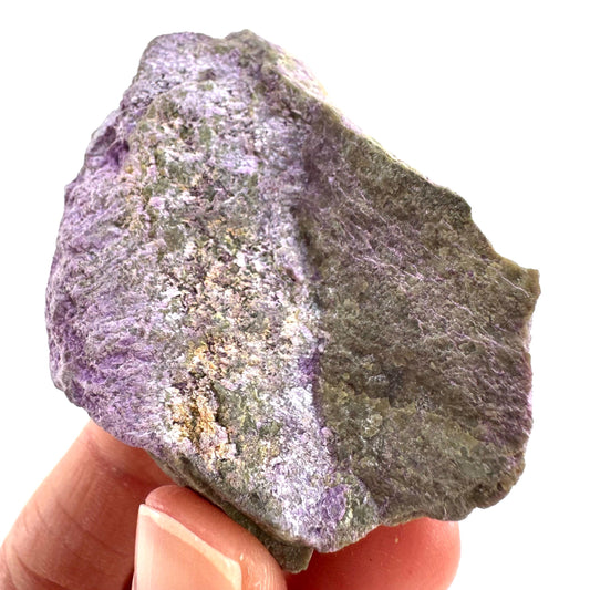 Stichtite | purple stichtite with serpentine, mineral specimen from South Africa