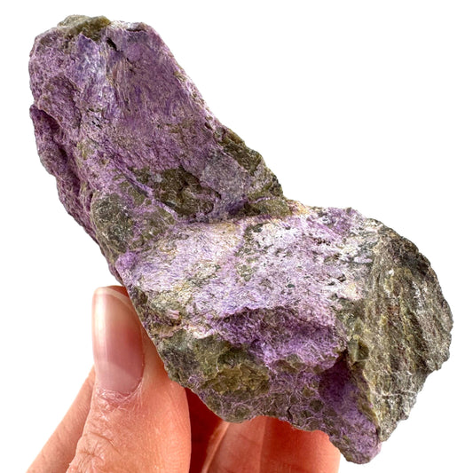 Stichtite | purple stichtite with serpentine, mineral specimen from South Africa
