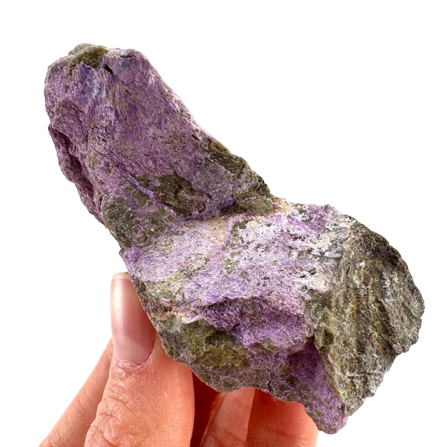Stichtite | purple stichtite with serpentine, mineral specimen from South Africa