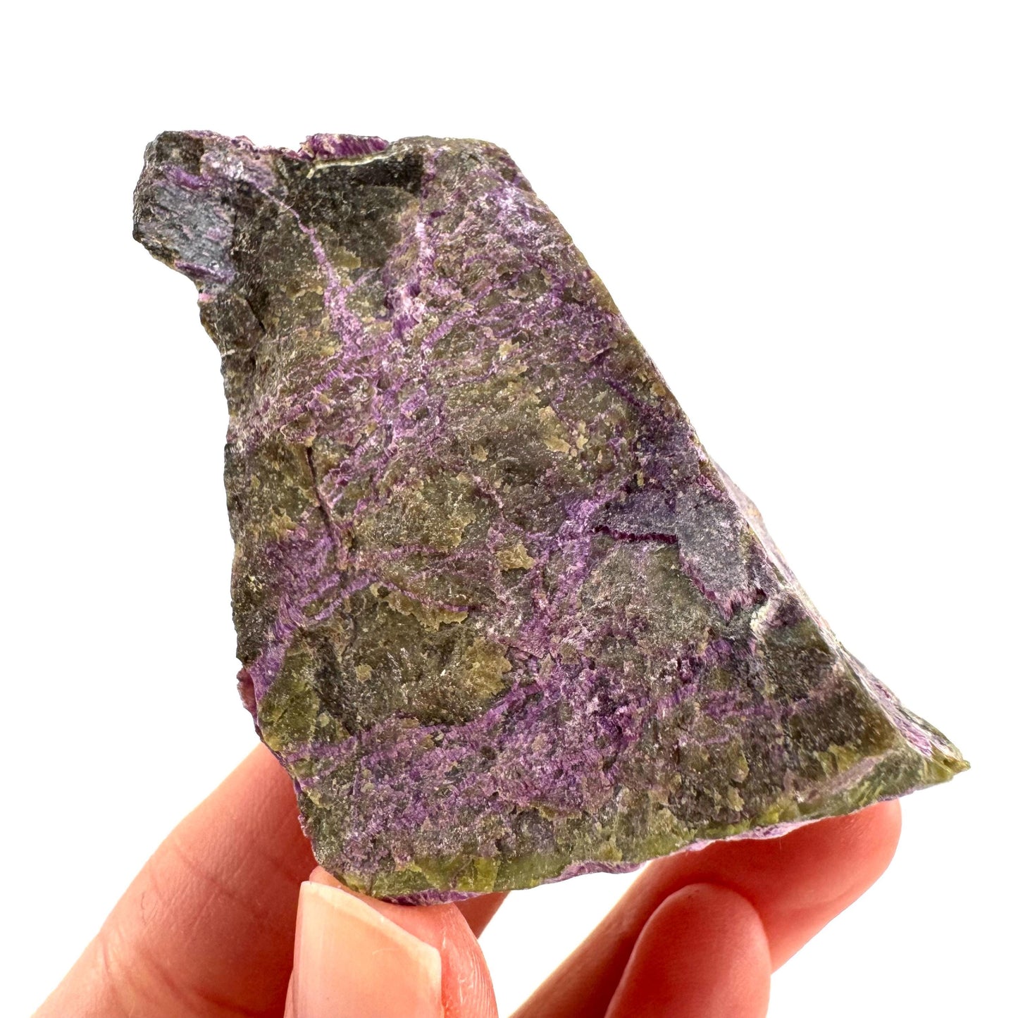 Stichtite | purple stichtite with serpentine, mineral specimen from South Africa