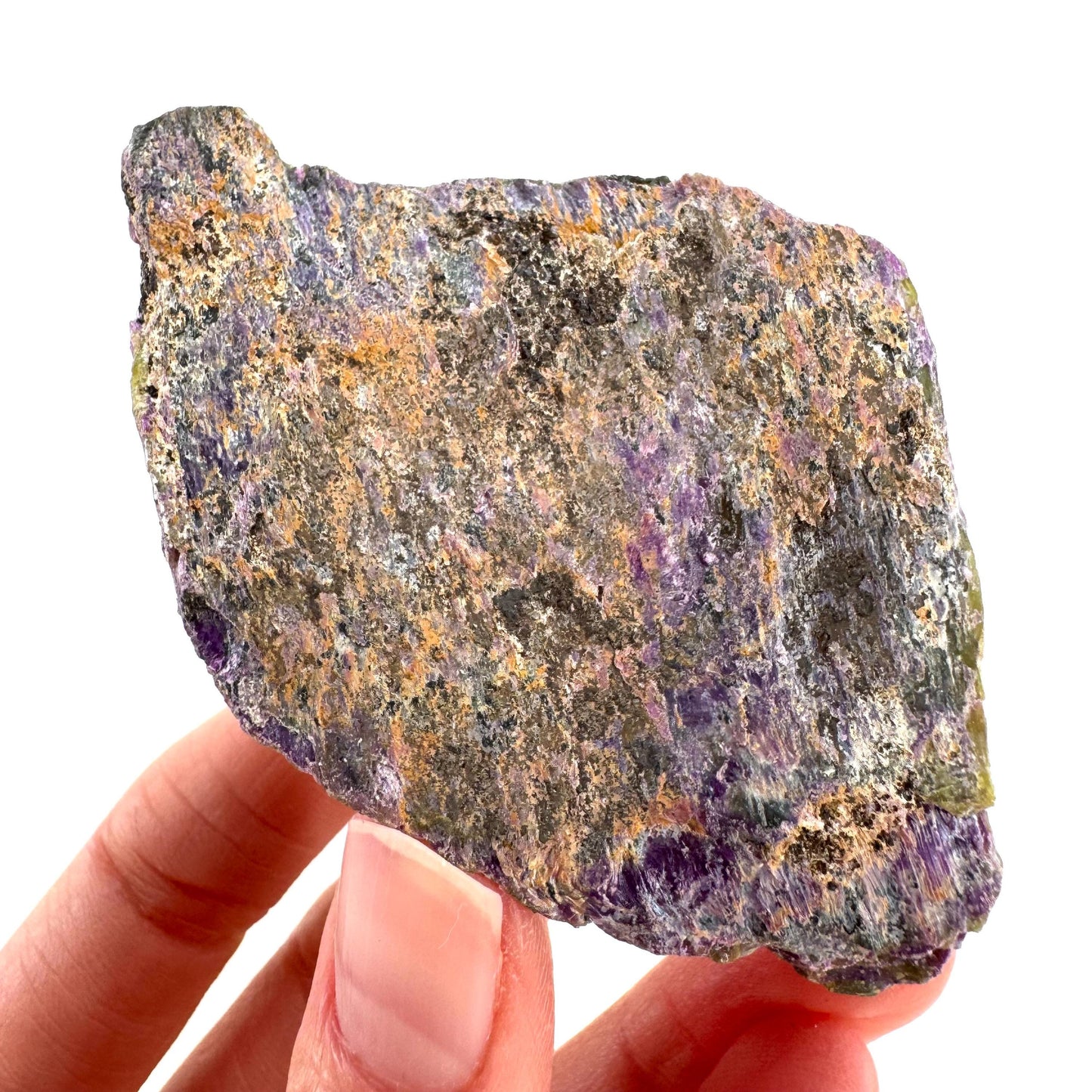Stichtite | purple stichtite with serpentine, mineral specimen from South Africa