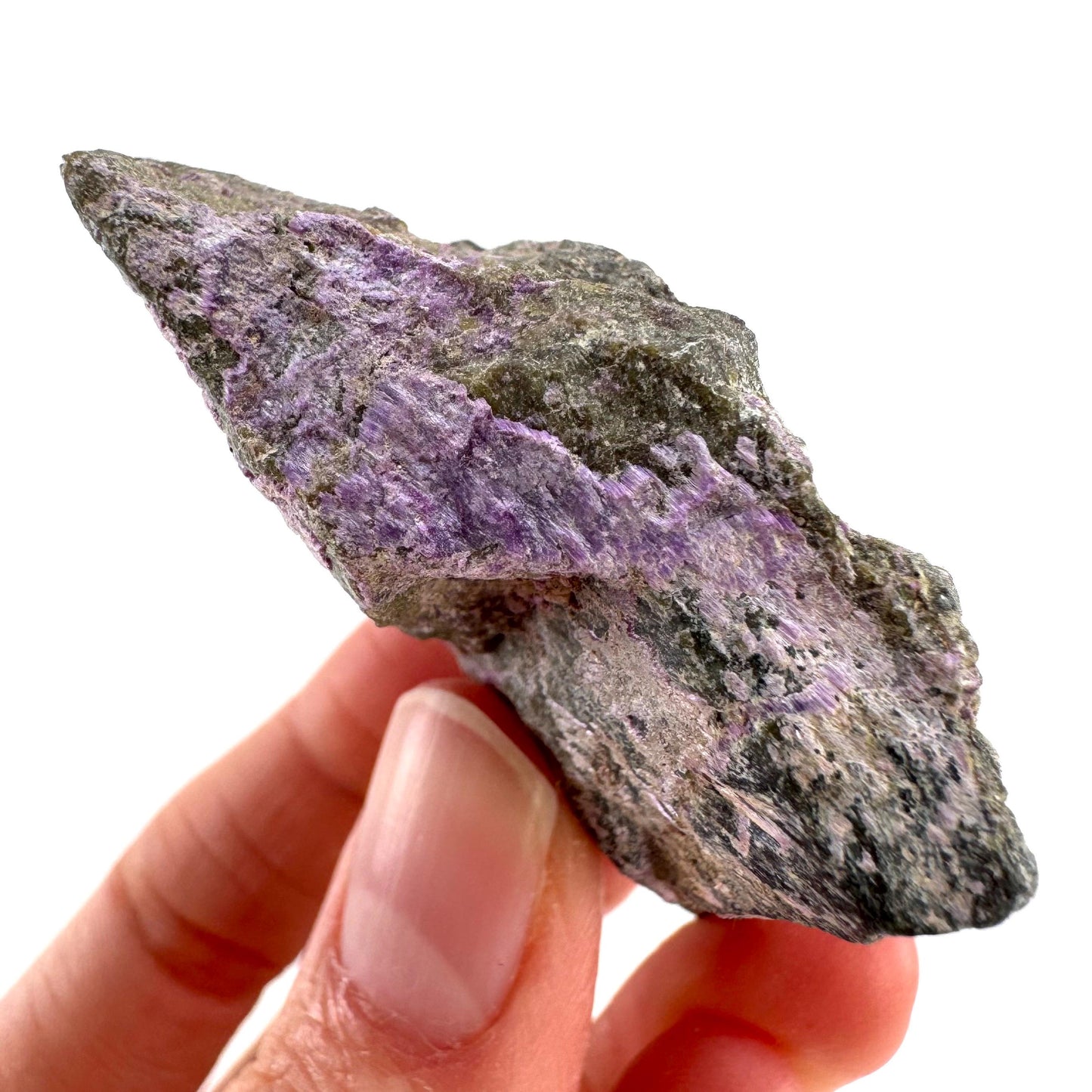 Stichtite | purple stichtite with serpentine, mineral specimen from South Africa