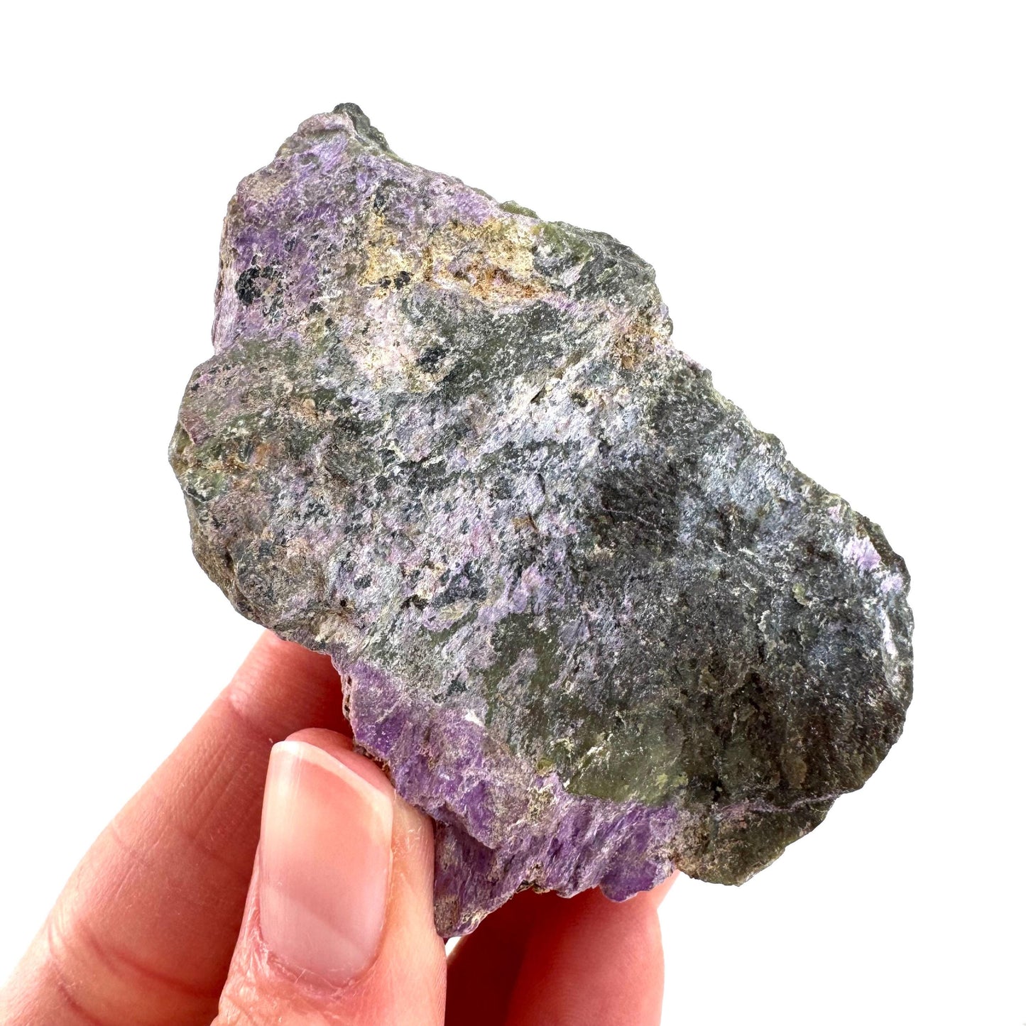 Stichtite | purple stichtite with serpentine, mineral specimen from South Africa
