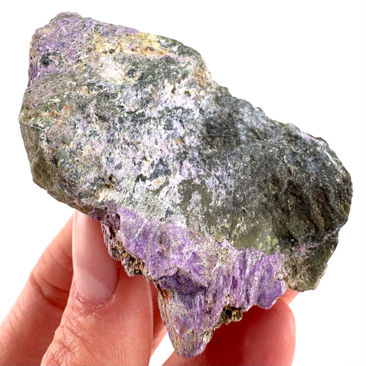 Stichtite | purple stichtite with serpentine, mineral specimen from South Africa