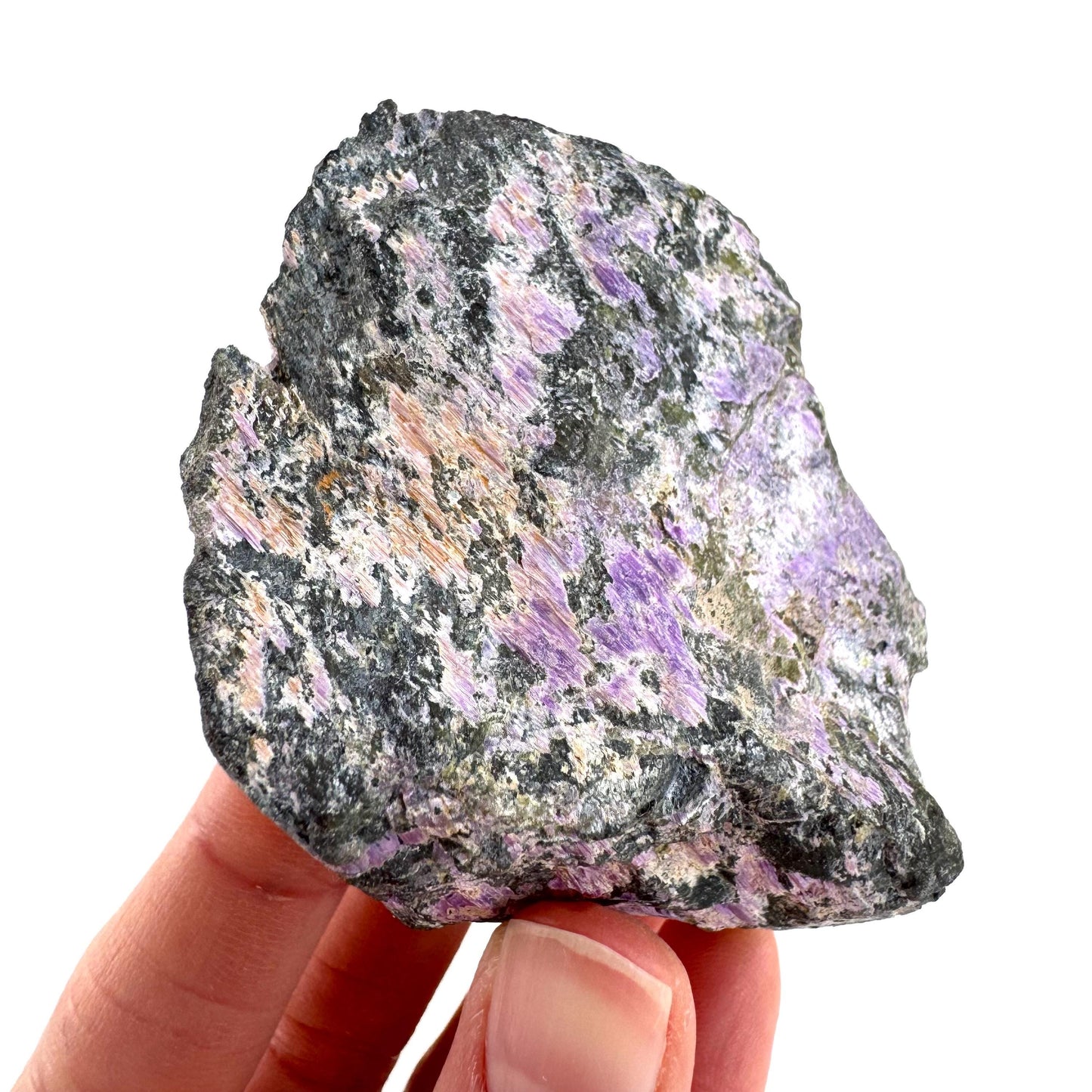 Stichtite | purple stichtite with serpentine, mineral specimen from South Africa