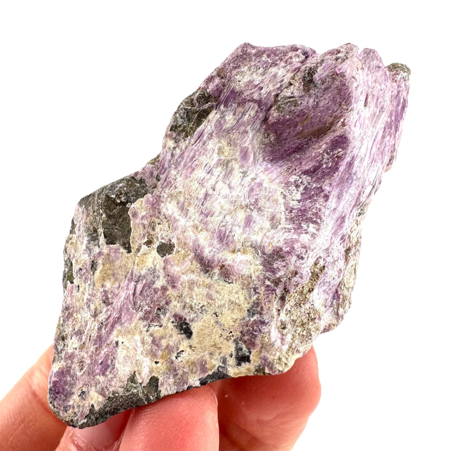 Stichtite | purple stichtite with serpentine, mineral specimen from South Africa